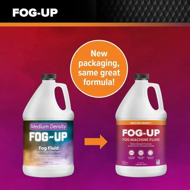 Alt view image 6 of 7 - FogUp Medium Density Fog Juice - Extremely Long Lasting, High Output Non-Irritating Indoor/Outdoor Odorless Water-Based Fog Machine Fluid - (4 Pack) 1 Gallon, 128 fl oz for All Standard Fog Machines