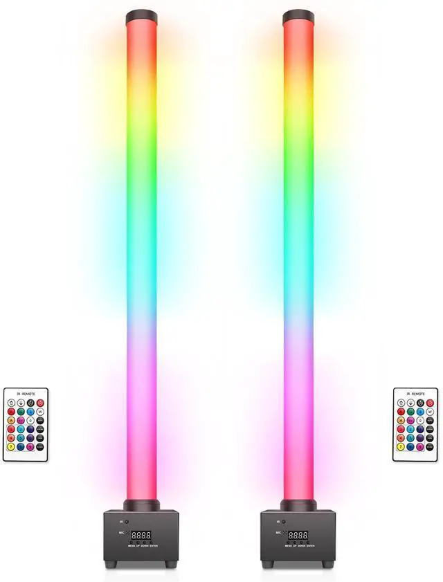 Main image of LED Stage Light Bar: 360° Full Coverage Lighting - 60W 120LED RGB Pixel Tube - Remote DMX Control - Great for DJ Party Live Show Band Club Event