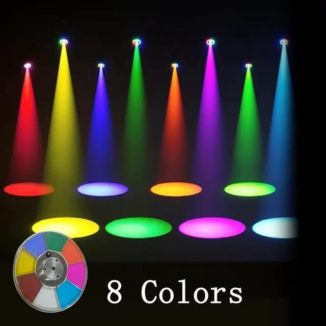 Alt view image 4 of 7 - DJ Light 200W LED Moving Head Light Beam GOBO with Ring 6+12 Prism Rainbow Effect DMX Control Disco Party Club Stage Lighting