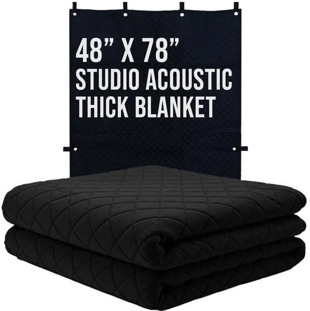 Main image of Tool 48" x 78" Sound Dampening Thicker Blanket Pro Studio Series - Door & Window Cover - Loops & Grommets for Easy Installation - Diamond Pattern Insulated, Light Blocker, Sound Absorbing