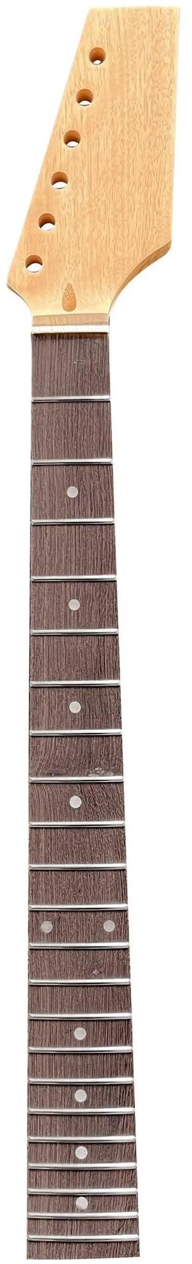 Alt view image 7 of 7 - DIY Electric Guitar Kit Beginner Kit Right Handed Jazzmaster Style | 6 String, Mahogany Body, Mahogany Neck, Rosewood Fretboard, Chrome Hardware, Build Your Own Guitar