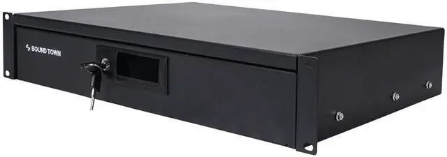Alt view image 3 of 7 - 19-inch 2U Locking Rack Drawer, with Protection Foam (STRD-2D)