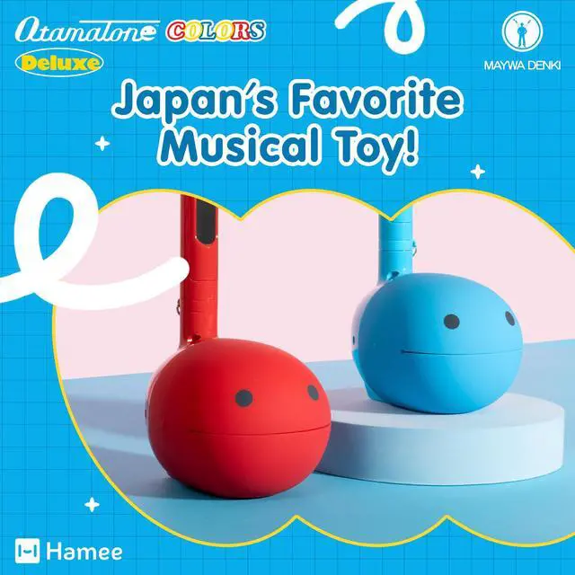 Alt view image 2 of 7 - Deluxe Japanese Electronic Synthesizer Musical Instrument - Blue | Portable Digital Synthesizer from Japan by Maywa Denki with 3.5mm Aux Jack & Strap, Unique Gift for Teens & Adults