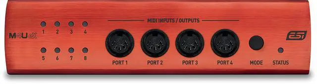 Alt view image 2 of 4 - M4U eX: 8-Port USB 3.0 MIDI Interface - Class-Compliant, Plug-and-Play Connectivity for PC/Mac, with Standalone Functionality & Integrated USB Hub, Includes Free Cubasis LE for iOS