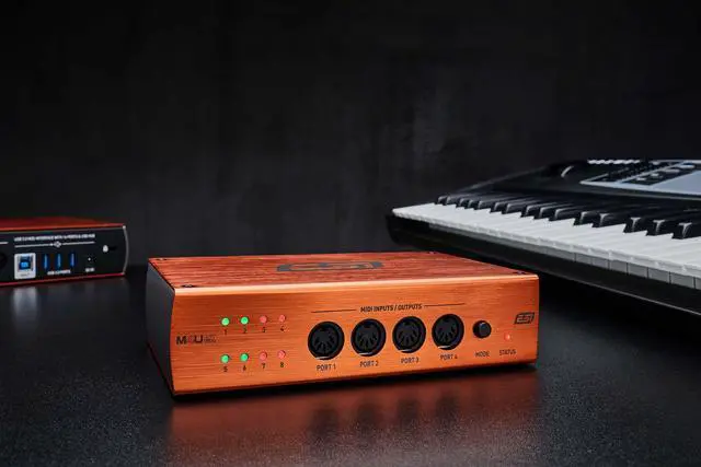 Alt view image 4 of 4 - M4U eX: 8-Port USB 3.0 MIDI Interface - Class-Compliant, Plug-and-Play Connectivity for PC/Mac, with Standalone Functionality & Integrated USB Hub, Includes Free Cubasis LE for iOS