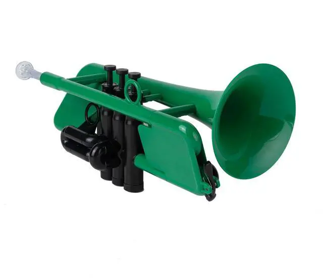 Alt view image 7 of 7 - SEA LION Professional Plastic Bb Trumpet Set for Student Beginner (Green)