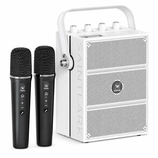 Main image of 100W Bluetooth Speaker with 2 Wireless Microphones S99 | Powerful Voice Amplifier, Portable Karaoke Machine for Adults, PA System for Home Entertainment, Party, Teaching & Events