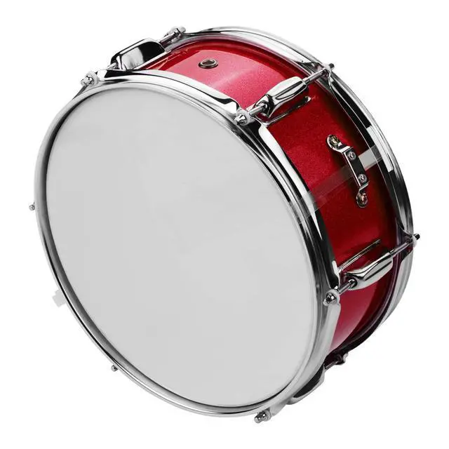 Alt view image 6 of 7 - 12inch Snare Drum, Marching Drum Set with Drumsticks Drum Key and Adjustable shoulder Straps, Snare Drum Head for Students Beginners (Red)