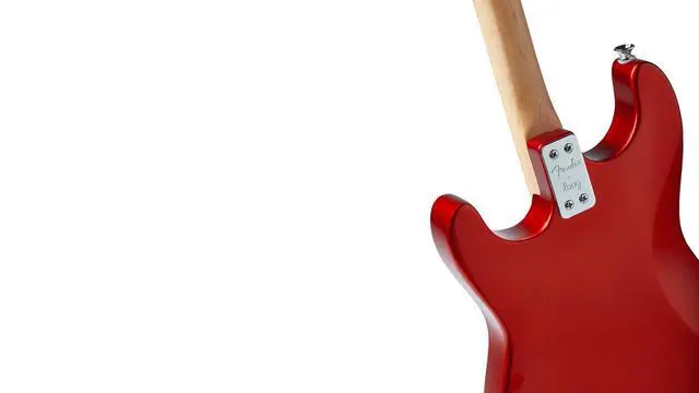 Alt view image 4 of 5 - Fender Stratocaster 3-String Electric Guitar for Kids, Beginner Guitar, Includes Chord Flash Cards, Learning App, Educational Booklet, Picks, and Stickers, Candy Apple Red