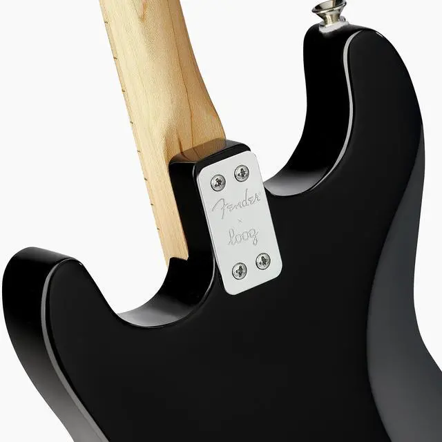 Alt view image 4 of 6 - Fender Stratocaster 3-String Electric Guitar for Kids, Beginner Guitar, Includes Chord Flash Cards, Learning App, Educational Booklet, Picks, and Stickers, Black