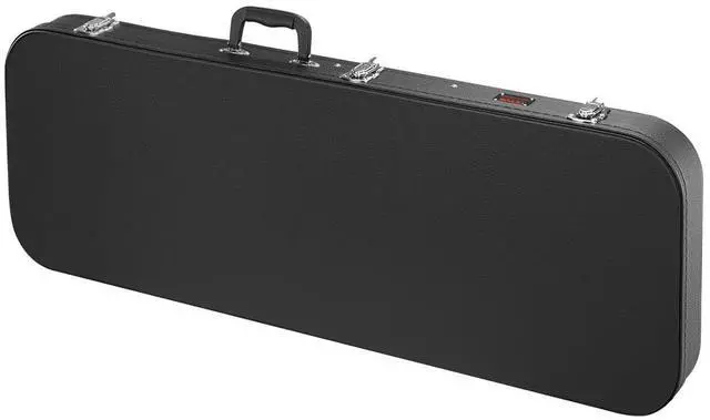 Main image of Electric Guitar Hard Case, 43.11 in Rectangular Guitar Hard Case, With Lock Latch Keys Handle, PVC Padding Soft Lining Water-Resistant Hard Shell Guitar Cases, for 39 in Electric Guitars, Black