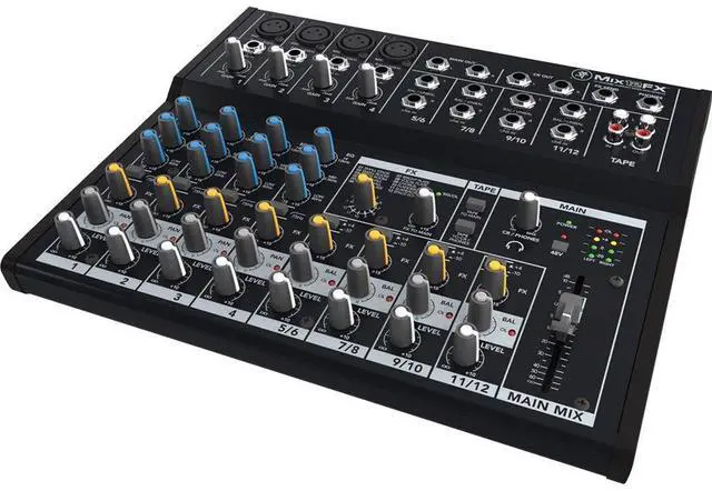 Alt view image 4 of 6 - Mix Series Mix12FX 12-Channel Compact Mixer with Effects, Black