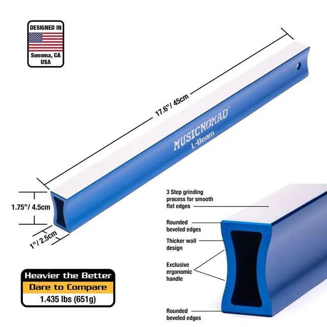 Alt view image 3 of 7 - 11 pc. Guitar Fret Leveling Kit, Luthier & Tech Fret Level Beam, Crowning File & Polish Set (MN872)
