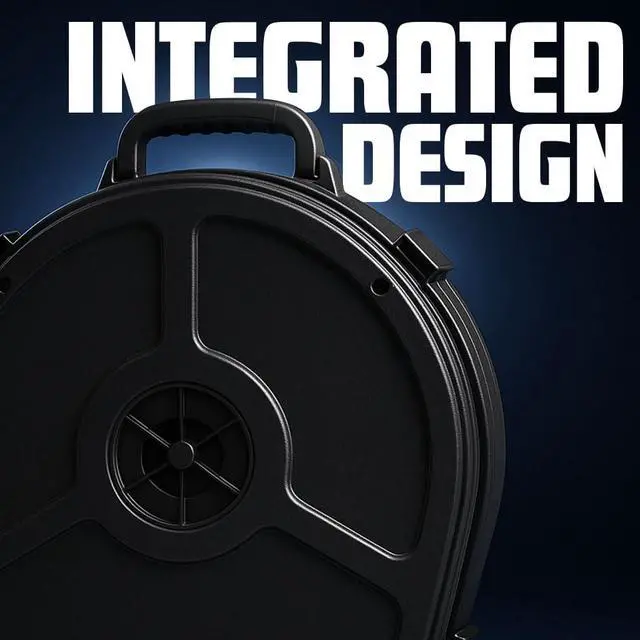 Alt view image 3 of 7 - 22'' Cymbal Case Cymbal Storage Cymbal Hard Case With Foam, Fits 10 × 21" Cymbals, Design for Drum Cymbal, Cymbal Vault Upgrade Cymbal Bag, Hard Shell Protect