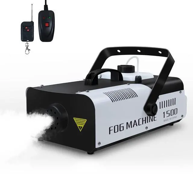 Main image of Fog Machine 1500 Watt and 16000 CFM Fog with with 2 Sets of Controllers, Professional Smoke Machine for DJ Stage Halloween Party Wedding Christmas