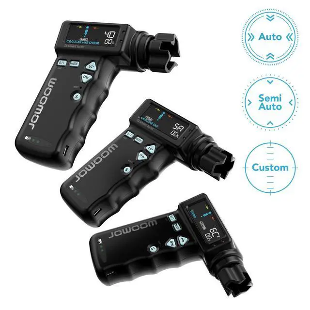 Alt view image 5 of 7 - T2 Smart Automatic Guitar & Ukulele Tuner | Fast Acoustic Guitars Auto-Tuner With 180RPM Electric String Winder | Safe & Professional Grade Tuner For Ukuleles | USB Rechargeable Battery | Black