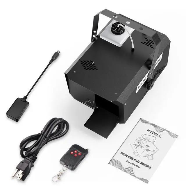 Alt view image 7 of 7 - 600W 1000CFM Haze Machine for Stage & DJ | Remote DMX512 Control, Adjustable Outlet, 2L Tank. For Wedding, Club, Halloween, Christmas, Party Beam Effects