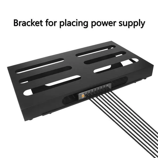 Alt view image 4 of 7 - Guitar Pedal Board 22" x 12.6" Guitar Pedalboard with Power Supply Bracket (GKS-22B)