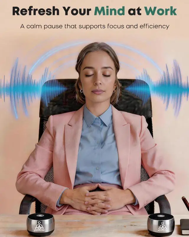 Alt view image 5 of 7 - Sound Frequency Instruments, Meditation Tone TWS Machine- Solfeggio Bath Device for Yoga, Mindfulness, Singing Therapy System of Chakra Relaxation and Stress 5 Tones, 3 Timer Modes