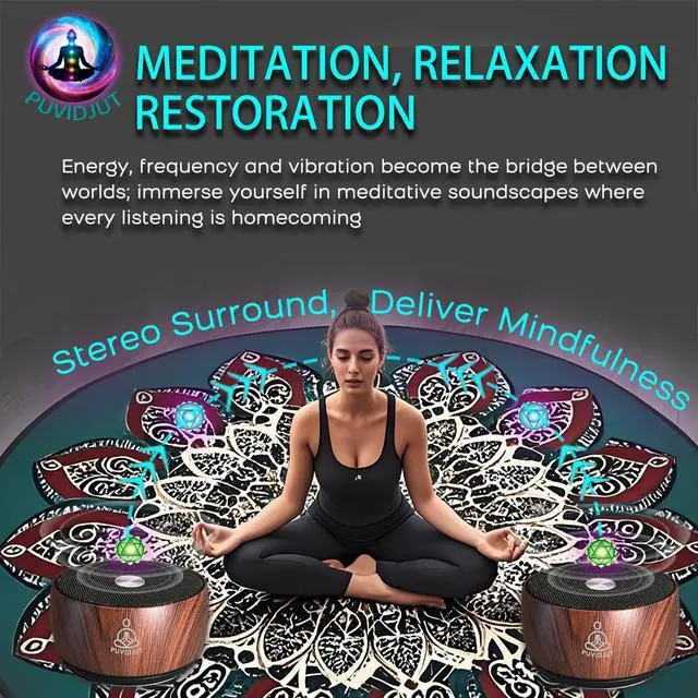 Alt view image 4 of 7 - Sound Frequency Machine,Auto Tibetan Singing Bowl, Meditation Generator Instrument - Solfeggio Bath for Yoga, Mindfulness, Vibration System of Chakra Balancing, 5 Tones, 3 Timers
