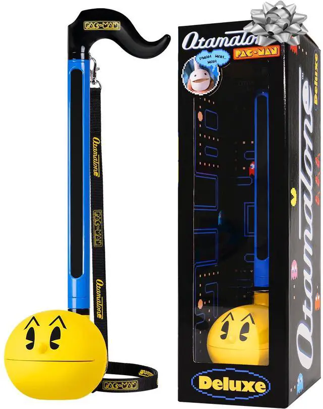 Main image of Deluxe PAC-MAN Electronic Synthesizer Musical Instrument | Portable Digital Synthesizer from Japan by Maywa Denki with 3.5mm Aux Jack & Strap, Unique Gift for Teens & Adults