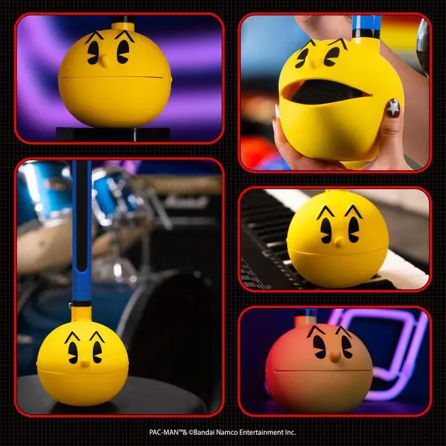 Alt view image 7 of 7 - Deluxe PAC-MAN Electronic Synthesizer Musical Instrument | Portable Digital Synthesizer from Japan by Maywa Denki with 3.5mm Aux Jack & Strap, Unique Gift for Teens & Adults