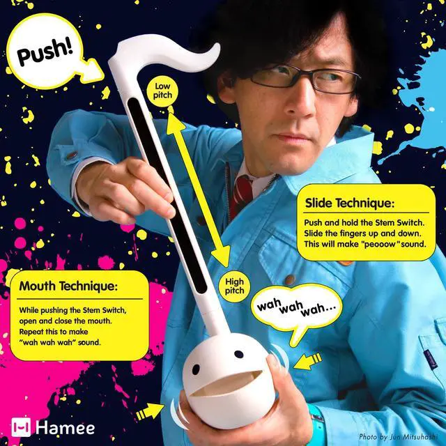 Alt view image 3 of 7 - Deluxe Monster Series Synthesizer Musical Instrument - Pink | Portable Digital Synthesizer from Japan by Maywa Denki with 3.5mm Aux Jack & Strap, Unique Gift for Teens & Adults