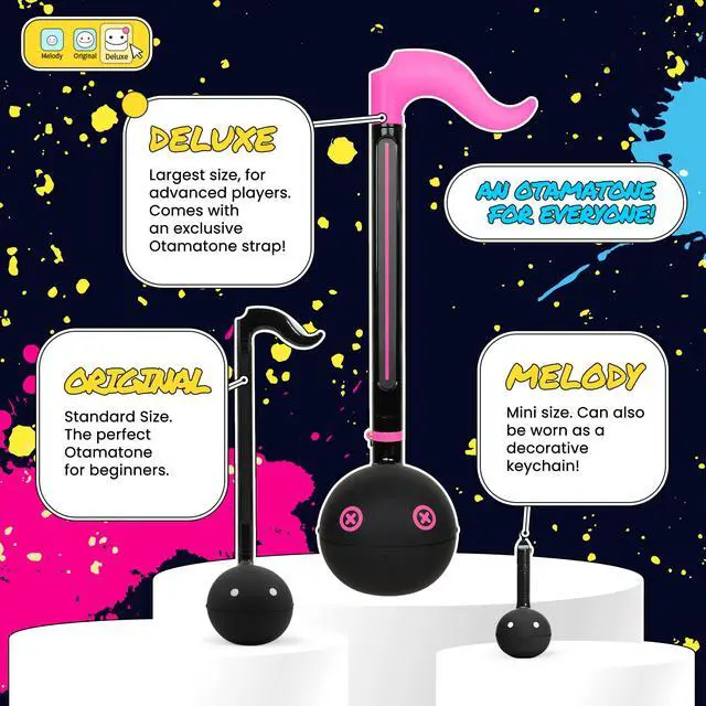 Alt view image 5 of 7 - Deluxe Monster Series Synthesizer Musical Instrument - Pink | Portable Digital Synthesizer from Japan by Maywa Denki with 3.5mm Aux Jack & Strap, Unique Gift for Teens & Adults