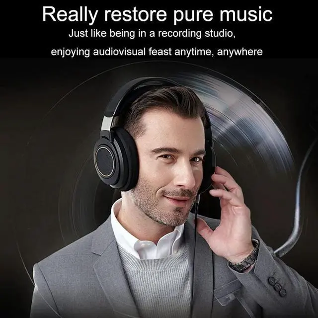 Alt view image 5 of 5 - Over The Ear Studio Headphones for Recording Open Back Gaming Headset with Microphone Studio Monitor Headphones for PC DJ Music Piano Guitar with Detachable Mic and Audio Jack SHP9600MB