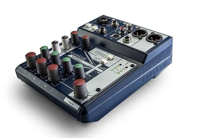 Alt view image 4 of 6 - Notepad-5 Small-Format Analog Mixing Console with USB I/O, 5-channel mixer (