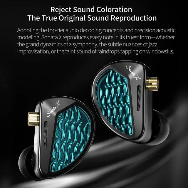 Alt view image 6 of 7 - KZ Sonata X in Ear Monitor Headphones, UP-Grade 28 BA Drivers | HiFi Wired IEM Earbuds with Mic, 4 Tuning, Deep Bass IEMS, Professional Studio Headphones for Audiophiles, 3.5mm Jack