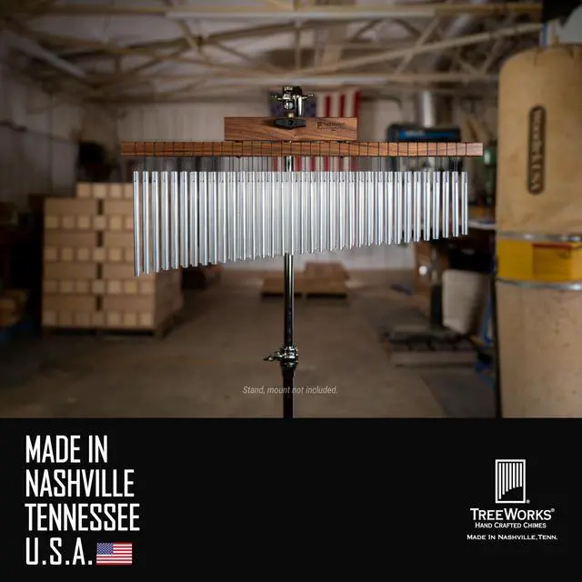 Alt view image 2 of 7 - Chimes TRE35db Made in USA Large Double Row Bar Chime (VIDEO)