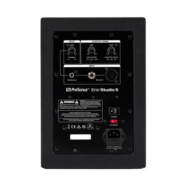 Alt view image 2 of 7 - Eris Studio 5 5.25-inch 2-Way Active Studio Monitors with EBM Waveguide | 5.25 Woven-Composite Woofer, 1 Silk-Dome Tweeter, 80W Biamped, 48hz-20khz, 120 Degree ×60 Degree Ebm Waveguide