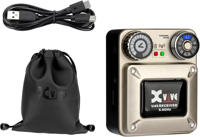 Alt view image 6 of 6 - U45 Wireless in Ear Monitor System Receiver, 5.8ghz IEM System Receiver(Only) with Channel Scan Mode