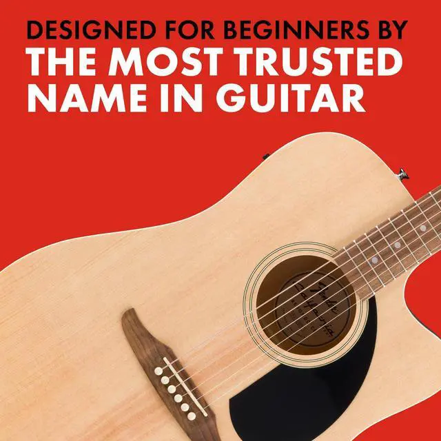 Alt view image 4 of 6 - California Debut Redondo CE Series Beginner Acoustic Guitar, Natural