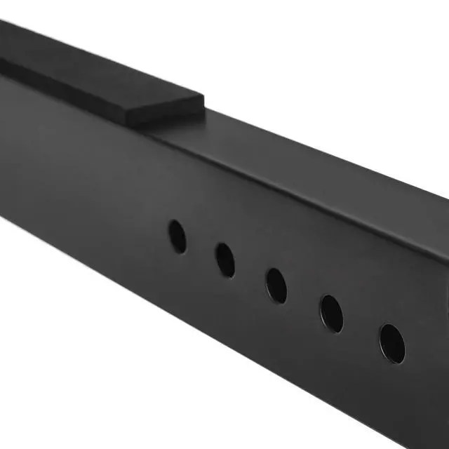 Alt view image 2 of 5 - Fixed Height Keyboard and Piano Stand, Z-Shape, Black, For Compact Space, Carpet Stability & More Legroom