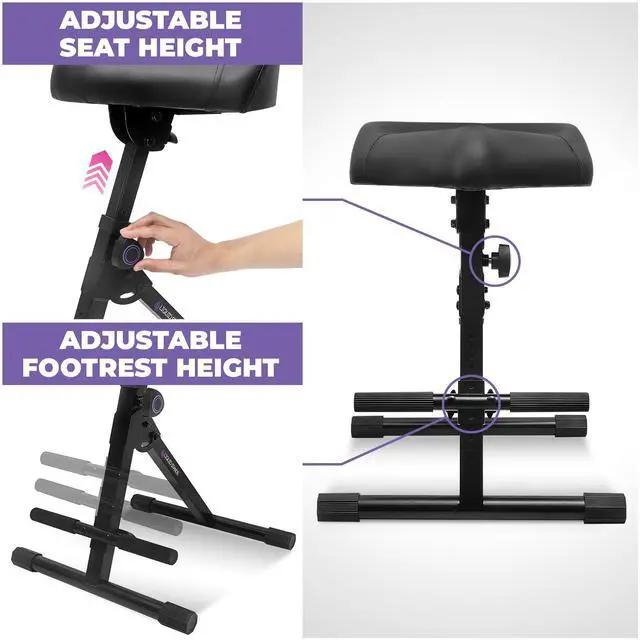 Alt view image 3 of 6 - Guitar Stool for Adults, Height Adjustable Guitar Chair - Comfortable Musician Drum Throne - Padded Drum Seat for Double Bass, Musician, Drummer, Guitarist Player