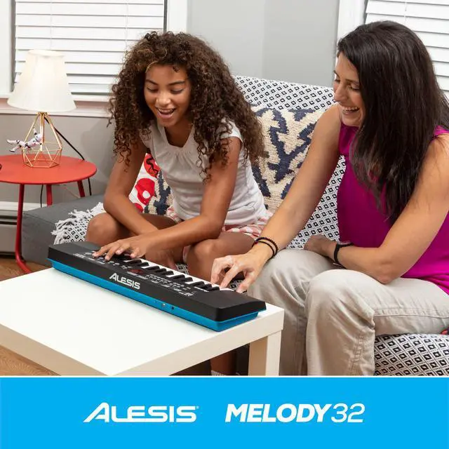 Alt view image 7 of 7 - Melody 32 - Electric Keyboard Digital Piano with 32 Keys, Speakers, 300 Sounds, 300 Rhythms, 40 Songs, USB-MIDI Connectivity and Piano Lessons