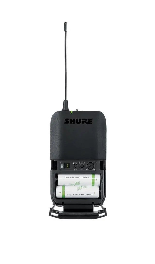 Alt view image 3 of 5 - BLX1 Wireless Bodypack Transmitter H11 Band (572596 MHz) Replacement Mic Transmitter for BLX4/BLX4R/BLX88 Receiver Up to 14 Hr Battery, 300 ft Range