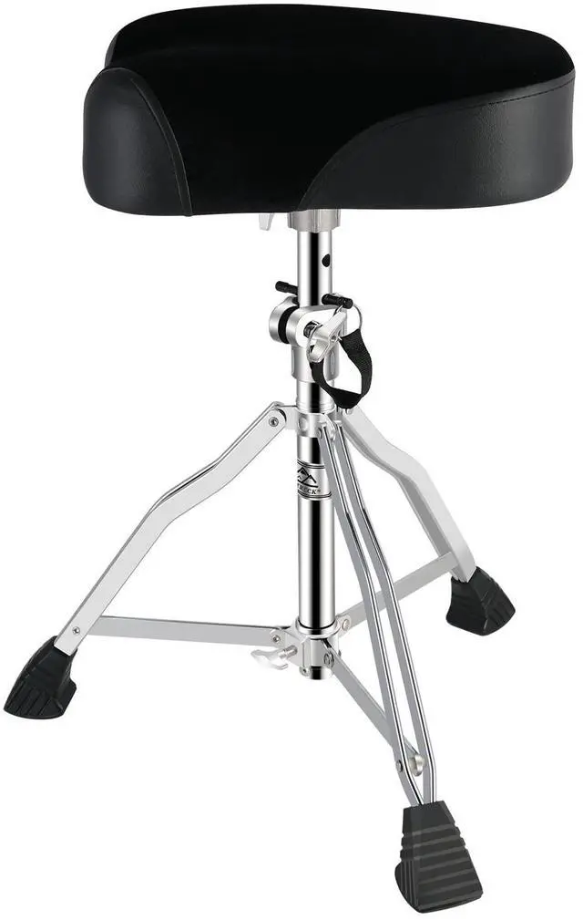 Main image of Drum Throne Drum Seat Height Adjustable,Padded Drum Stools Motorcycle Style Drum Chair with Anti-Slip Feet for Drummers,Adult
