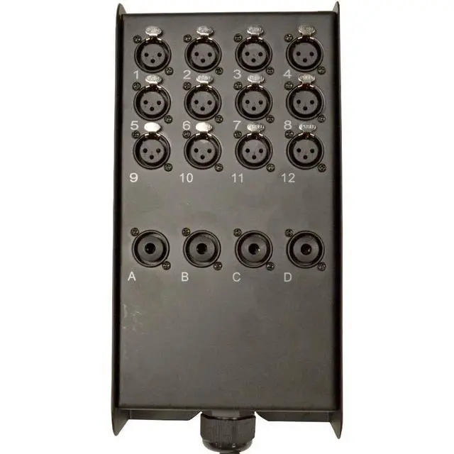 Alt view image 3 of 5 - SAJLP-12x4x100-12 Channel 100 Foot XLR Low Profile Snake Cable with 4 TRS Returns - Circuit Board Snake for Recording, Stage, Studio PA DJ use