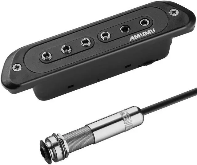 Main image of SP60 Acoustic Guitar Pickup Humbucker Magnetic Passive Soundhole Pickup for Acoustic guitar Black
