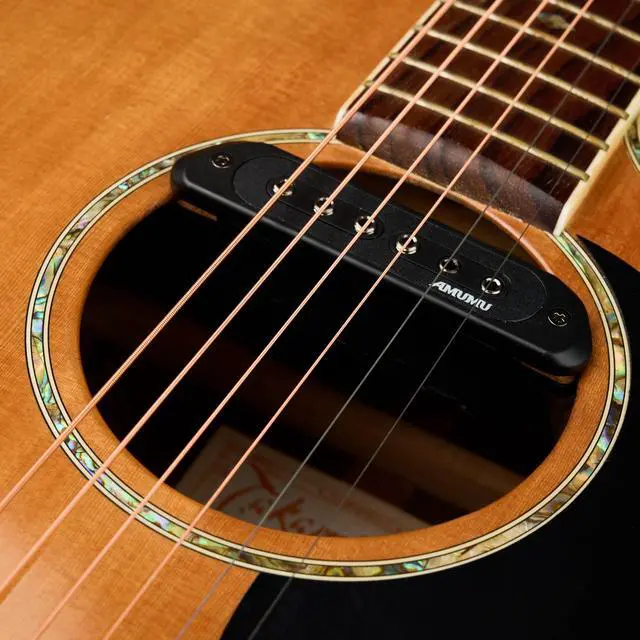 Alt view image 7 of 7 - SP60 Acoustic Guitar Pickup Humbucker Magnetic Passive Soundhole Pickup for Acoustic guitar Black
