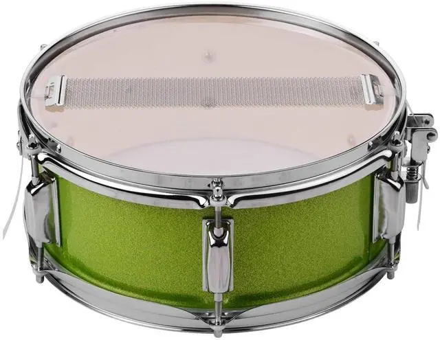 Alt view image 5 of 7 - 12inch Snare Drum, Marching Drum Set with Drumsticks Drum Key and Adjustable shoulder Straps, Snare Drum Head for Students Beginners (Green)