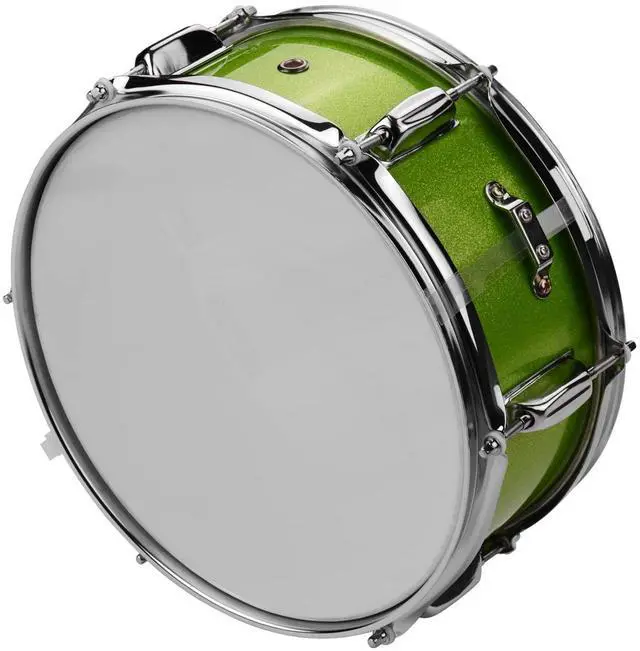 Alt view image 4 of 7 - 12inch Snare Drum, Marching Drum Set with Drumsticks Drum Key and Adjustable shoulder Straps, Snare Drum Head for Students Beginners (Green)