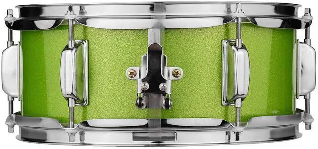 Alt view image 7 of 7 - 12inch Snare Drum, Marching Drum Set with Drumsticks Drum Key and Adjustable shoulder Straps, Snare Drum Head for Students Beginners (Green)