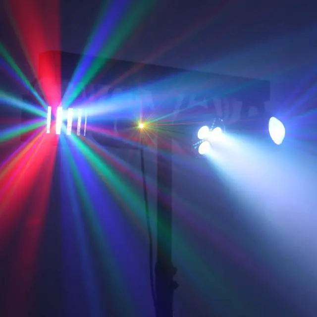 Alt view image 5 of 7 - DJ Lights with Stand, Party Bar Gig Lighting Package with Carry Bag, Sound Activated Disco Lights for Parties DMX & Remote Control, LED Stage Lighting System for Booth, Band, Wedding, Shows