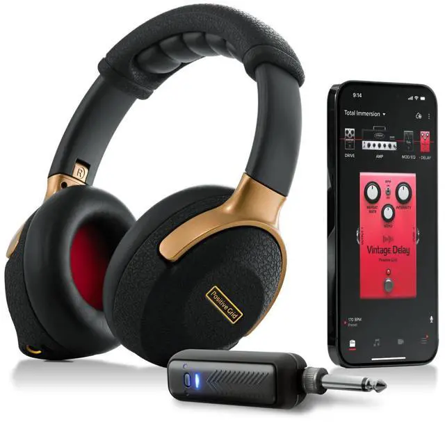 Main image of Spark NEO Wireless Smart Guitar Headphone Amp & Rig | Wireless headphone amp for electric, acoustic & bass. Custom drivers, noise isolation, ultra-low latency, up to 6-hr battery