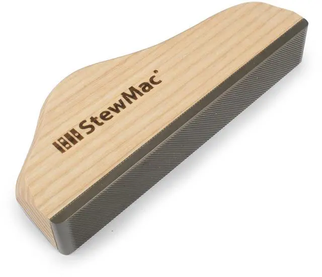 Main image of Guitar Fret Leveling File, 6" Length (0862) Hardwood Handle Works on Nickel-Silver & Stainless-Steel Frets