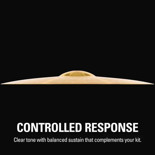 Alt view image 4 of 7 - Ride Cymbal for Drums, 22" HCS MADE IN GERMANY | Durable Brass Alloy, Bright & Musical Sound, Beginner Friendly Made by the Same Team as Meinl's Pro Cymbals